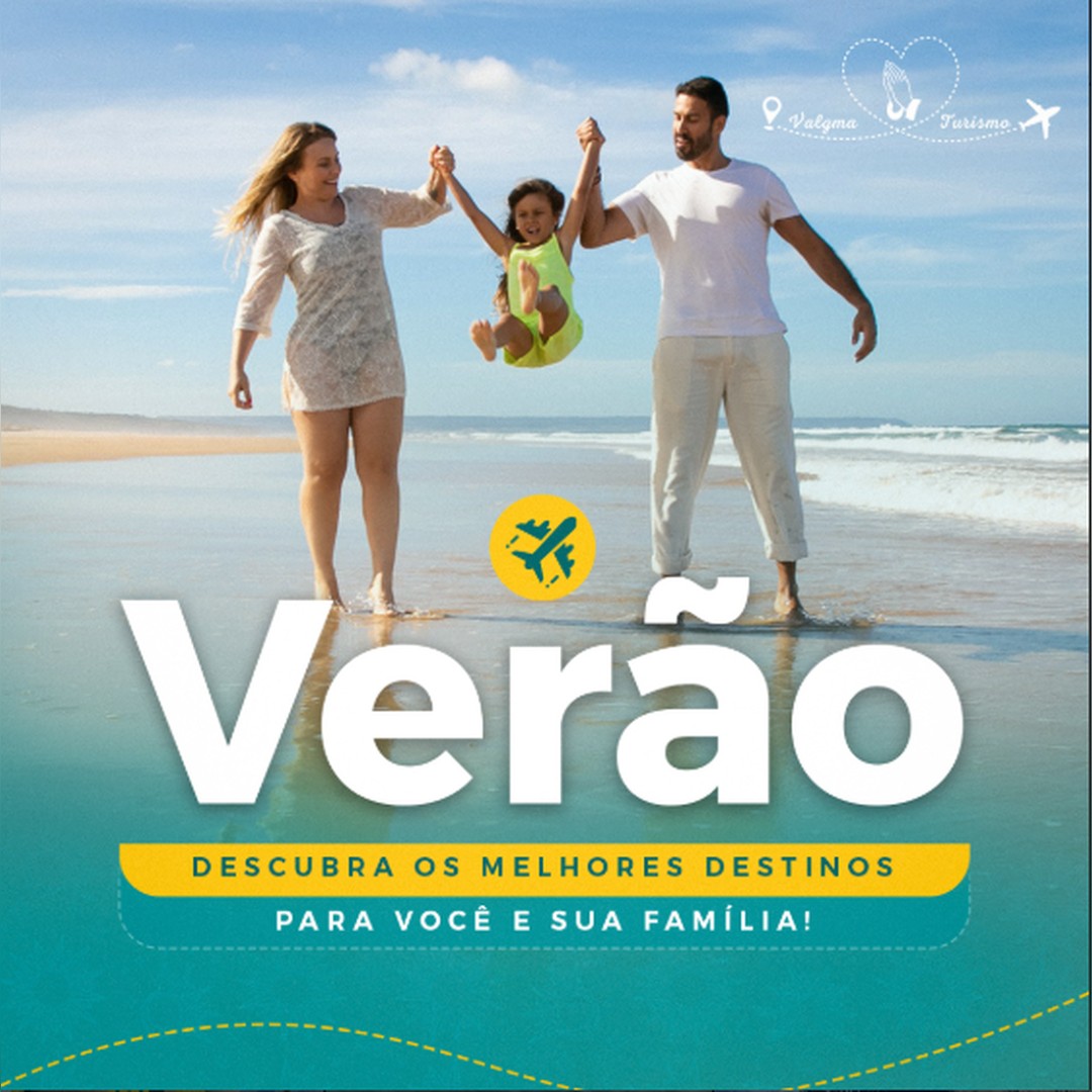 Post da Valgma Turismo sobre destinos de verão para a família
